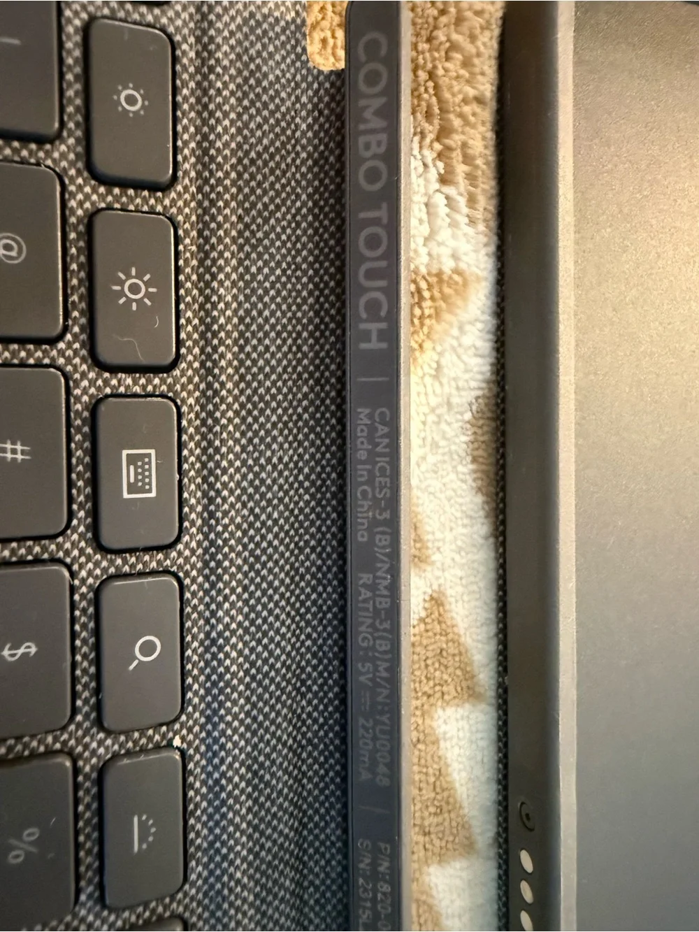 Logi Gray Keyboard Folio Case with Built-In Keyboard & Touchpad
